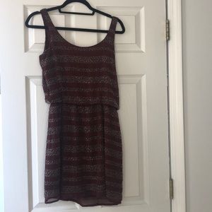 Maroon party dress